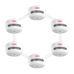 X-Sense Wireless Interconnected Smoke Detector Fire Alarm, 6-Pack Link+