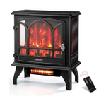 Euhomy Electric Fireplace Heater With Remote Control, 23" Indoor Freestanding Fireplace