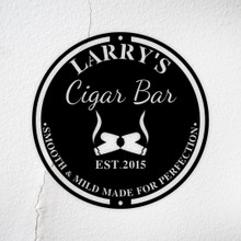 Cigar Bar Sign-Bar Signs Cigars-Personalized Signs-Custom Bar Signs-Man Cave-Father's Day Gift-Cigar Sign-Cigar Decor-Gifts for Men