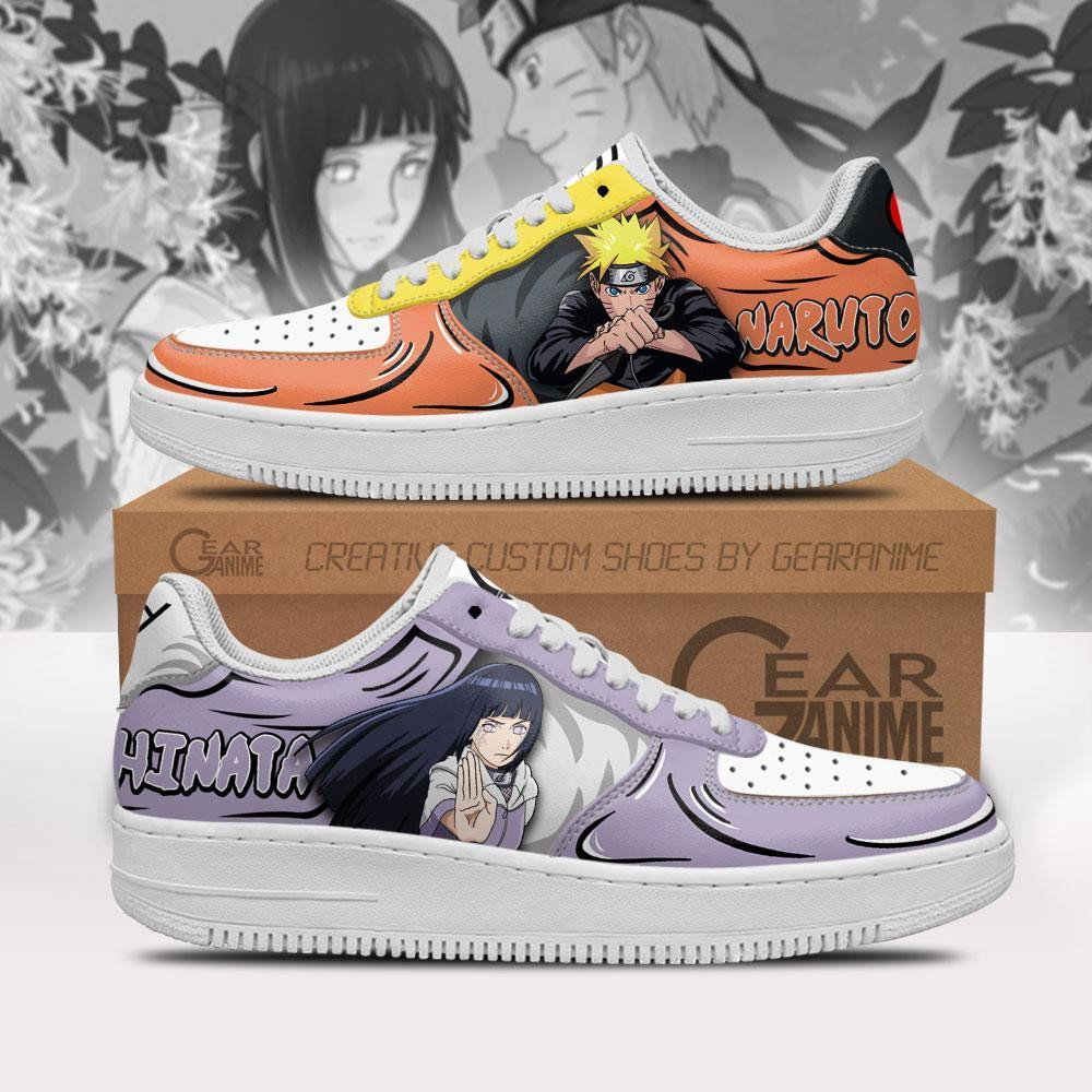 Uzumaki and Hinata Air Sneakers Custom Anime Shoes
