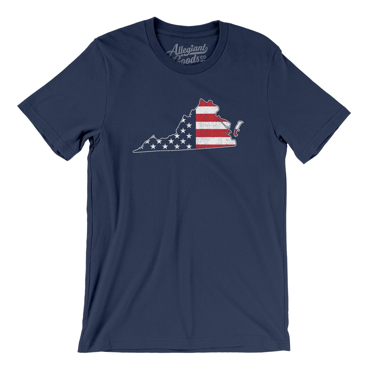Virginia American Flag Men/Unisex T-Shirt