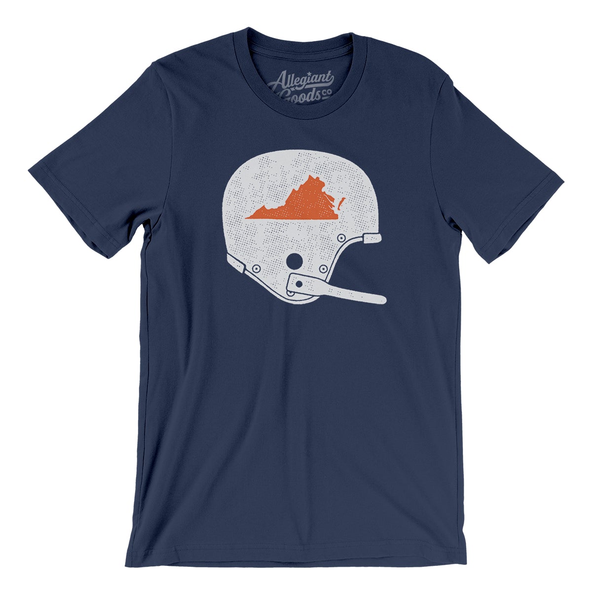 Virginia Vintage Football Helmet Men/Unisex T-Shirt