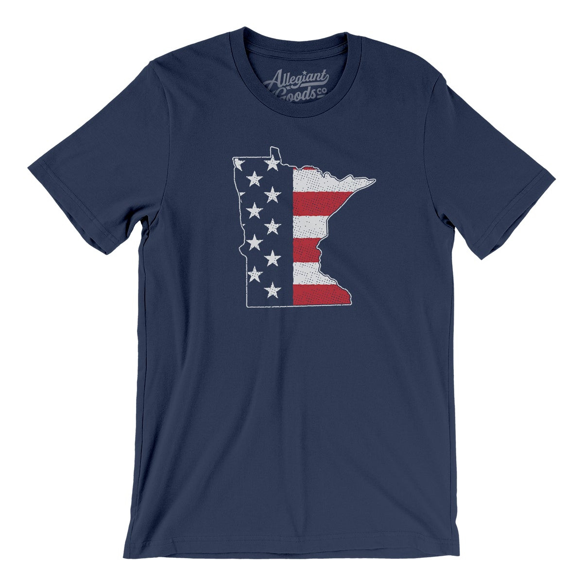 Minnesota American Flag Men/Unisex T-Shirt