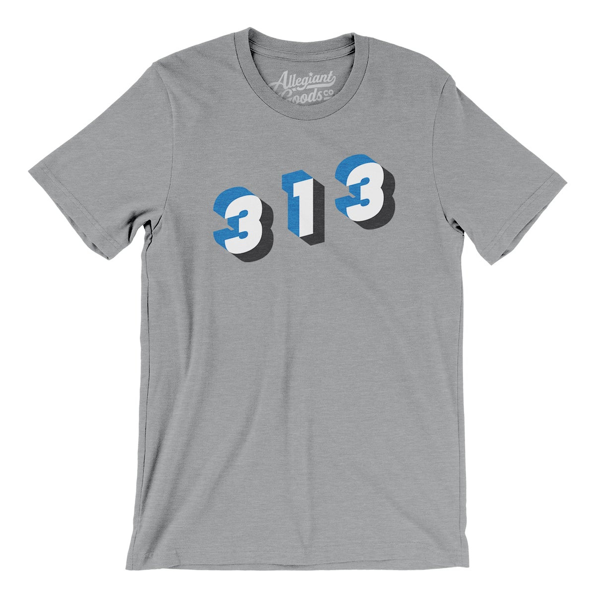 Detroit 313 Area Code Men/Unisex T-Shirt