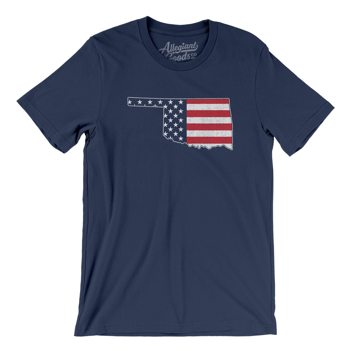 Oklahoma American Flag Men/Unisex T-Shirt