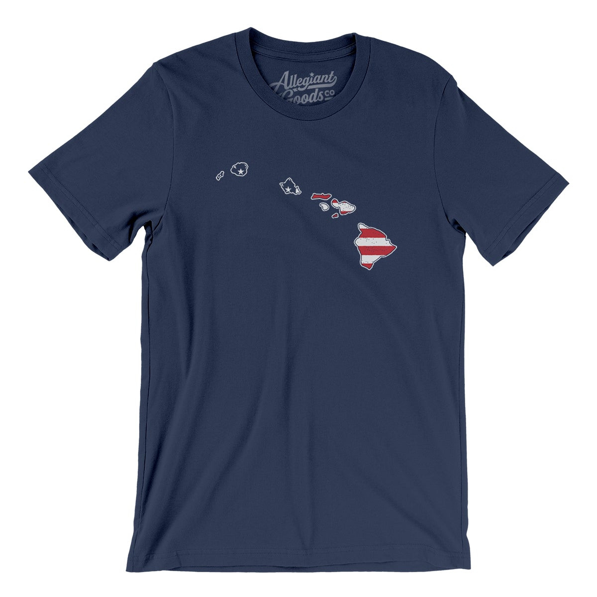 Hawaii American Flag Men/Unisex T-Shirt