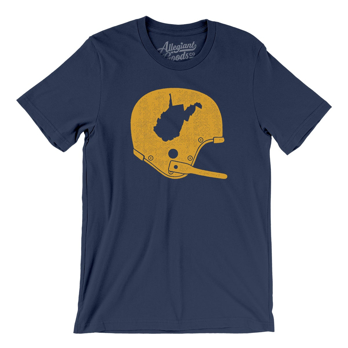 West Virginia Vintage Football Helmet Men/Unisex T-Shirt