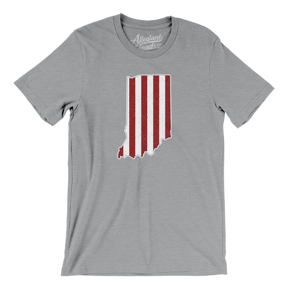 Indiana Hoosier Stripes Men/Unisex T-Shirt
