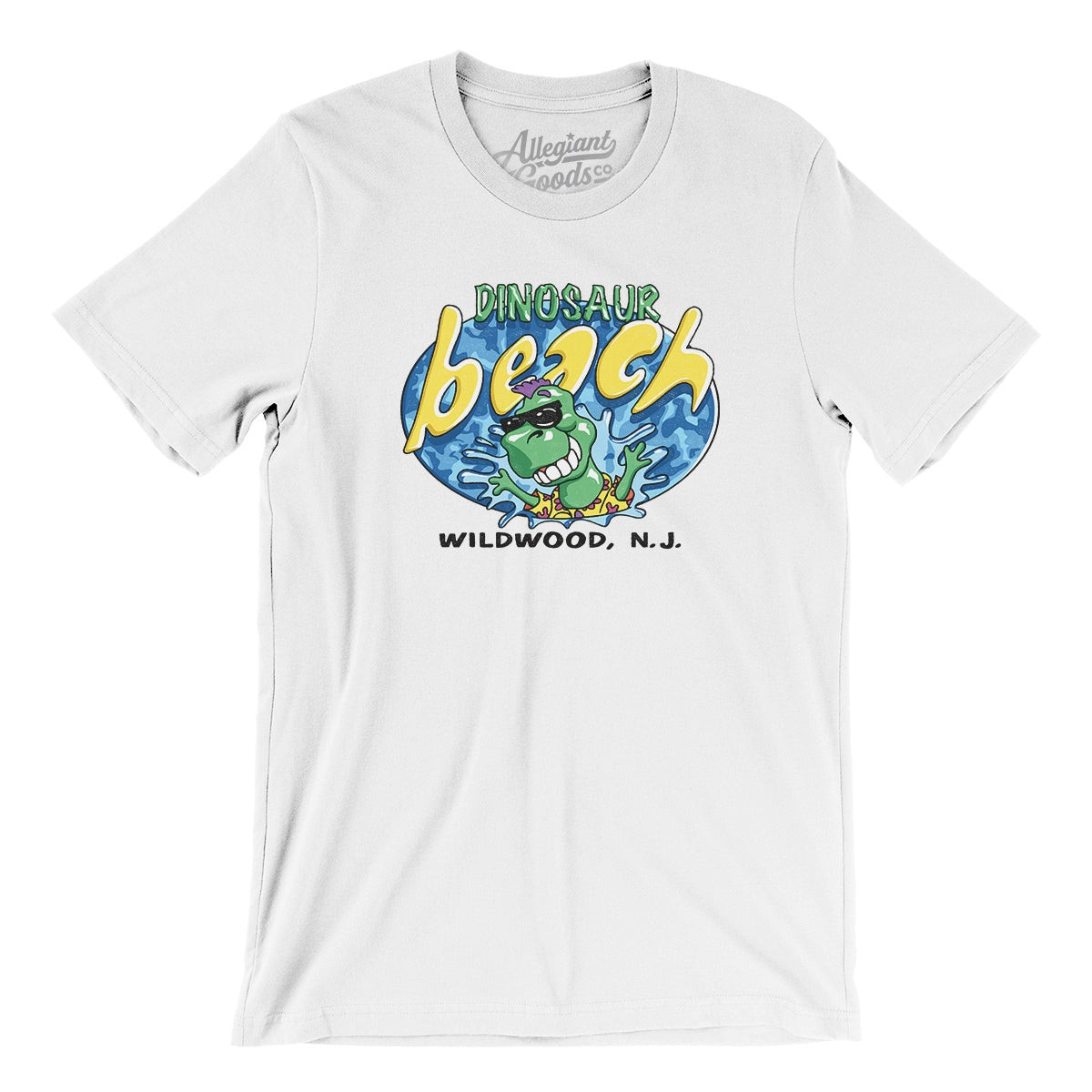 Dinosaur Beach Amusement Park Men/Unisex T-Shirt