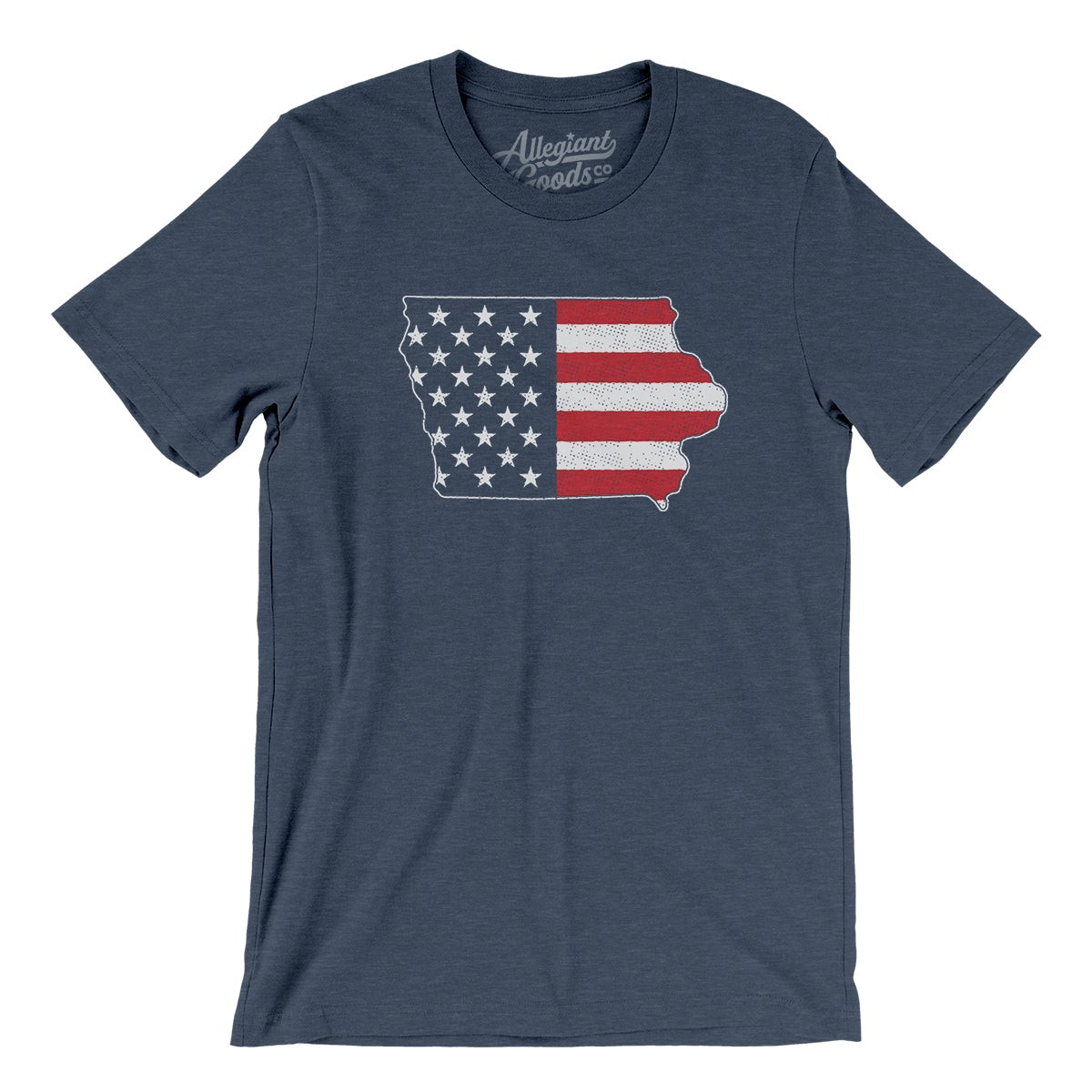 Iowa American Flag Men/Unisex T-Shirt