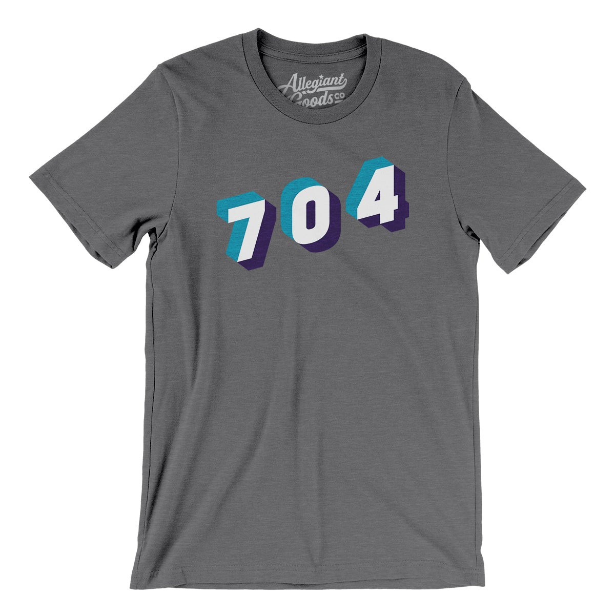 Charlotte 704 Area Code Men/Unisex T-Shirt