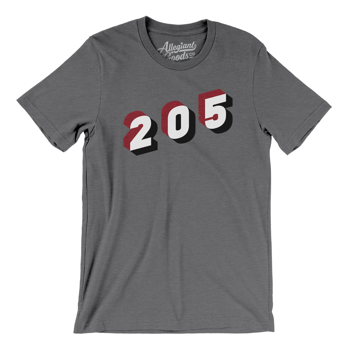 Birmingham & Tuscaloosa 205 Area Code Men/Unisex T-Shirt