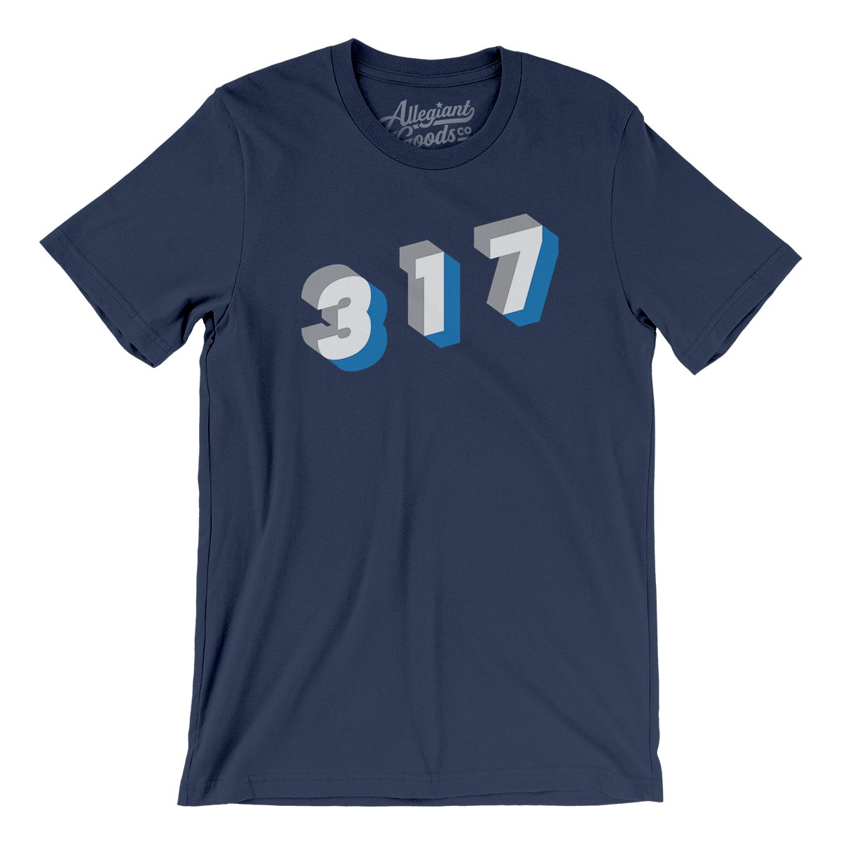 Indianapolis 317 Area Code Men/Unisex T-Shirt