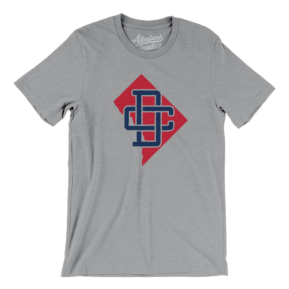 Washington D.C. Home State Monogram Map Men/Unisex T-Shirt