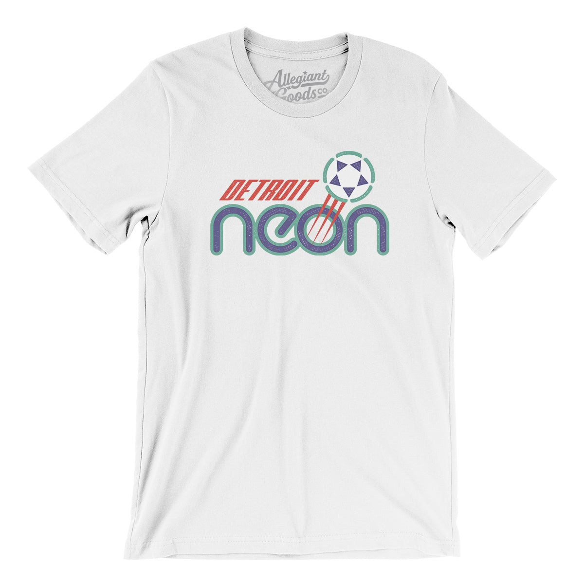Detroit Neon Soccer Men/Unisex T-Shirt
