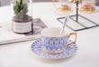 Nordic Style Bone China Coffee Cup Saucer Spoon Set 200ml British Cafe Porcelain Tea Cup Advanced Ceramic Teacup