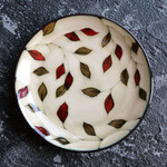 1Pcs Kiln glaze hand-painted flowers ceramic plate tableware square plate steak salad fruit cake sushi storage decorative plate