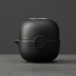 Green Ceramic Teapot Teacup Handmade Portable Travel Tea Sets Chinese Designer Retro Teaware Vintage Cups Unique Gift For Friend