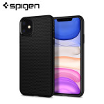 Spigen Liquid Air Case for iPhone 11 - Cross Texture Flexible Soft TPU Anti-Slip Lightweight Matte Black