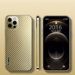 Luxury Titanium Metal Bumper Carbon Fiber Case For iPhone 12 13 Pro Max 13pro 12pro Ultra Thin Shockproof Lens Protection Cover