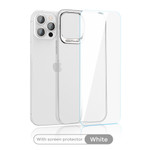 SmartDevil Matte Stand Phone Case For iPhone 12 Pro max 12 mini Frosted Back Cover With Bracket Smooth With Screen Protector