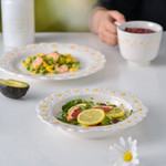 Daisy Dinner Set Tableware Ceramic Salad Soup Rice Bowl Dessert Dish Plate Coffee Cup Saucer Mug Dinner Set Dinnerware