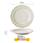 Creative Trending Plate Western Food Plate Household Dinner Plate Steak Tableware Set Combination French Dish