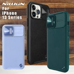 NILLKIN Camshiled Leather case For iPhone 13 Pro Max Case Back Cover Slide Lens Protection Camera Protection for iPhone 13 Pro