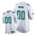 Men Miami Dolphins Custom NFL Jersey White 2020 Game Sewn Football Stitched NFL Jersey