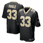 Brian Poole New Orleans Saints Game Jersey - Black