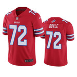Buffalo Bills Tommy Doyle #72 Color Rush Limited Red NFL Men Jersey