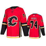 Men's Calgary Flames Daniel Pribyl #74 Home Red Jersey