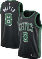 Jordan Men's Boston Celtics Kemba Walker #8 2020-21 Dri-fit Statement Swingman Black Nba Jersey
