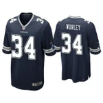Men's Daryl Worley Dallas Cowboys Navy Game NFL Jersey
