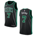 Men's Boston Celtics #7 Jaylen Brown Statement Swingman Nba Jersey - Black
