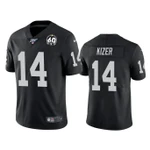 Men's Oakland Raiders 60th Anniversary Deshone Kizer Black NFL Jersey