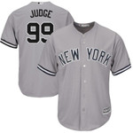Aaron Judge New York Yankees Majestic Big And Tall Cool Base Player MLB Jersey - Gray