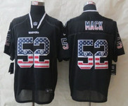 سخانات الريم Nike Oakland Raiders #52 Khalil Mack 2014 USA Flag Fashion Black Elite Jersey حليب اطفال بيوميل