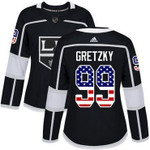بن امريكي Adidas Kings #99 Wayne Gretzky Black Home Authentic Stitched NHL Jersey عطر الشعر شانيل