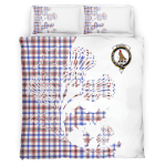 Boswell Clan Badge Thistle White Bedding Set