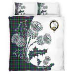 Calder Calder-campbell Clan Badge Thistle White Bedding Set