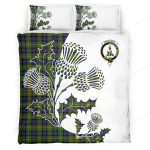 Ferguson Clan Badge Thistle White Bedding Set