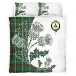 Gayre Clan Badge Thistle White Bedding Set