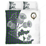 Macbrayne Clan Badge Thistle White Bedding Set
