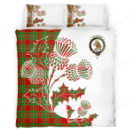 Macgregor Clan Badge Thistle White Bedding Set