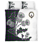 Morrison Clan Badge Thistle White Bedding Set