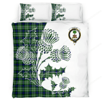 Swinton Clan Badge Thistle White Bedding Set