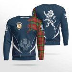 Fairlie Clan Badge Tartan Lion Sweatshirt
