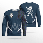 Fletcher Clan Badge Tartan Lion Sweatshirt