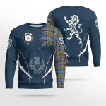 Glass Clan Badge Tartan Lion Sweatshirt